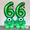 Dark Green 21 Number Balloons, 40 Inch Giant Number 21 Balloons Foil Mylar Helium Dark Green(Double Number Dark Green 21)